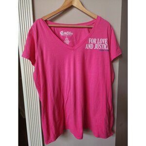 Sailor Moon Shirt Vneck Tshirt Size 3X Pink Womens